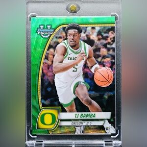 TJ Bamba PRC - 2024-25 Bowman Chrome University Green Wave Refractor #74 [13/85]